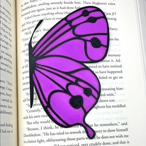 Purple Butterfly 3D Printed Bookmark